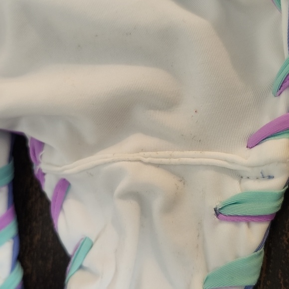 becca By Rebecca Virtue One Piece Swimsuit Size Large Twist Ribbon - Picture 8 of 8